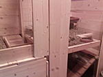 der Stall...  
(2,00m x 0,88m X 1,10m)