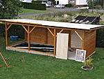 Stall halb fertig 3